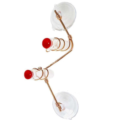 handmade copper hummingbird feeder