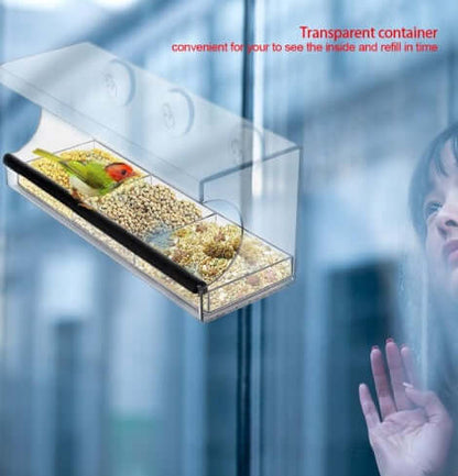 medium clear acrylic bird feeder